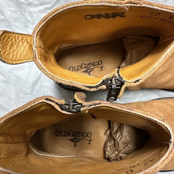 Old Gringo Tan Leather Ankle Boots size 12 new without tags, no box main image 6